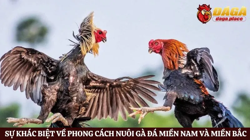 Đá gà miền Nam và miền Bắc: Sự khác biệt về phong cách nuôi và luyện tập 